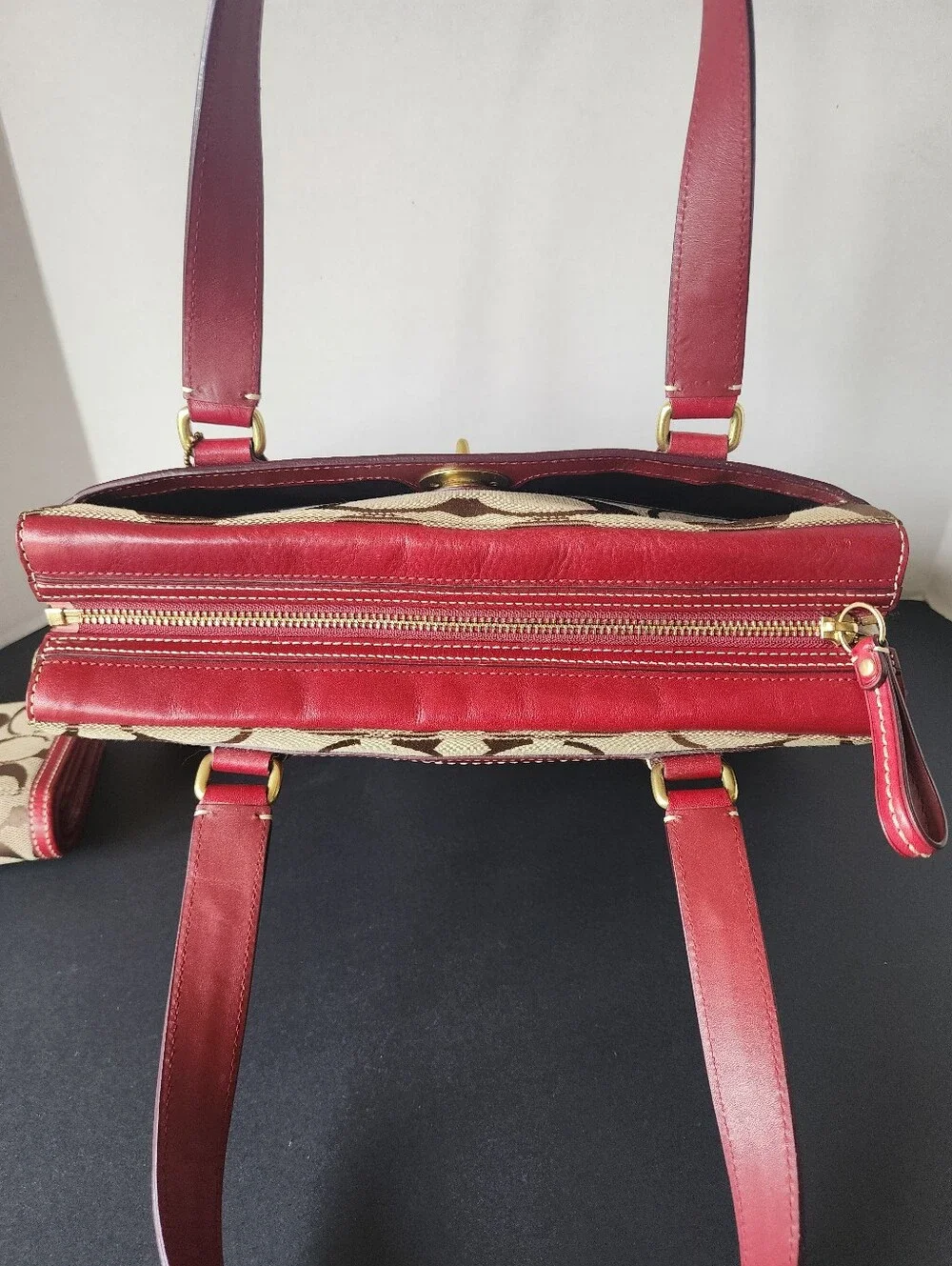 Coach Hampton Signature Medium Carryall & Wallet, EUC, 2007, 11071